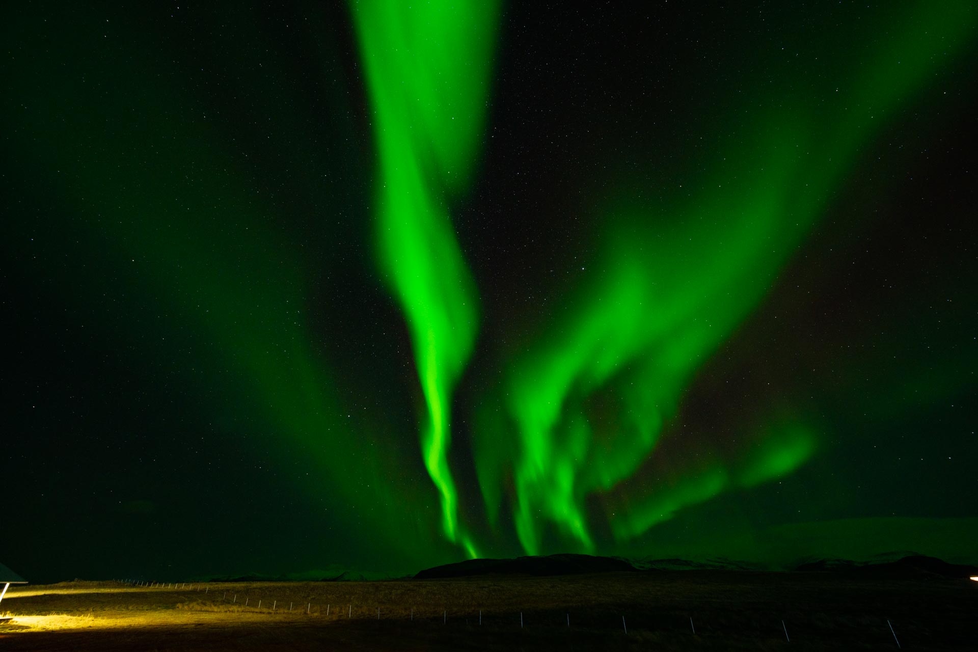 Polarlichter Island
